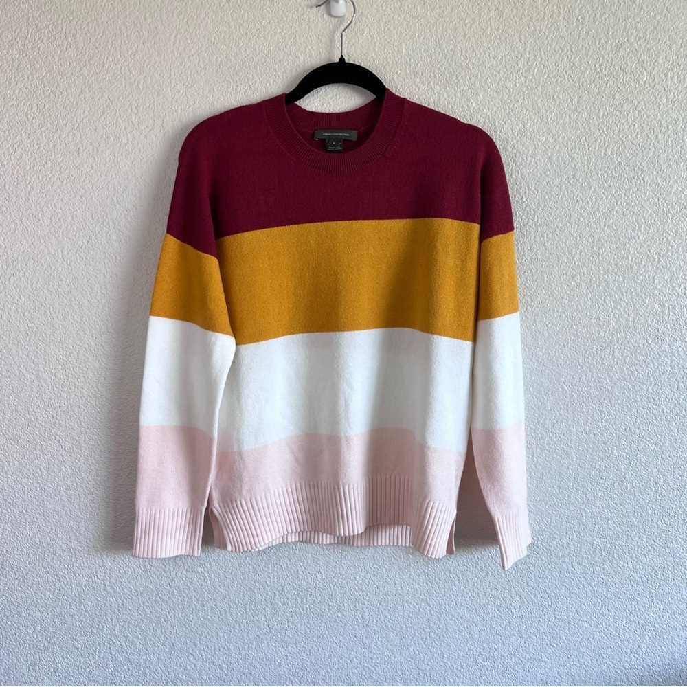 French Connection Women’s‎ Color Block Crewneck Sweater